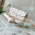 Copy L---V Wallet on Chain Ivy M83499 Multicolor White Color